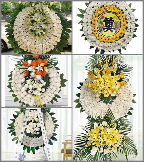 山东济宁泗水县大黄沟乡百家旺村花圈速递